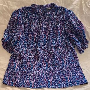 BFTBM Pink And Blue Blouse‎ Size XL